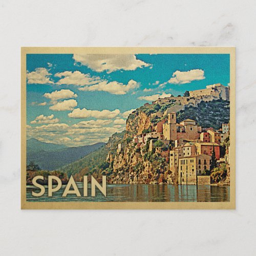Spain Miravet Postcard Vintage Travel