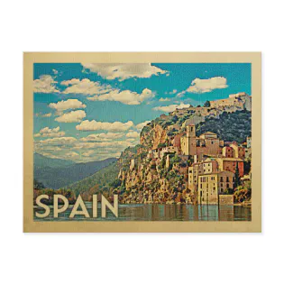 Spain Miravet Postcard Vintage Travel Spain Miravet Postcard Vintage Travel