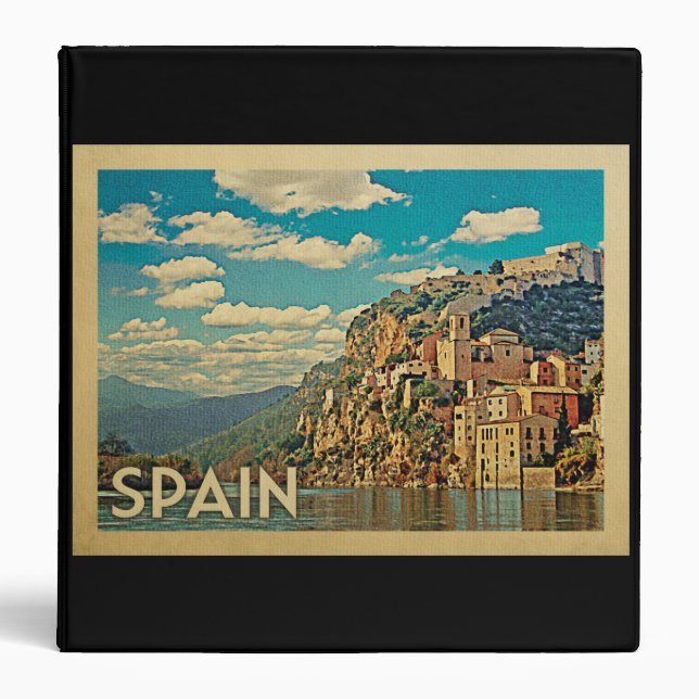 Spain Miravet Vintage Travel 3 Ring Binder (Front)