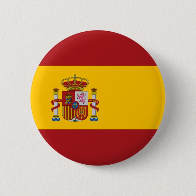 Spain National Flag Button (Front)