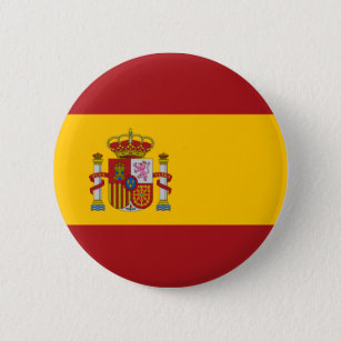 Spain National Flag Button
