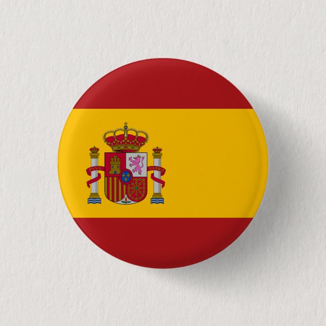 Spain National Flag Button (Front)