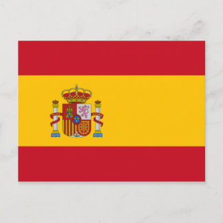 Spain National World Flag Postcard