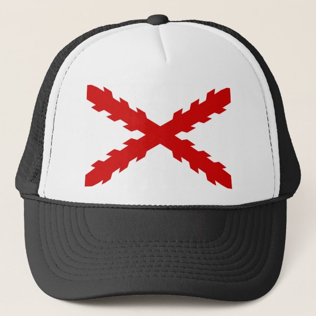 spain old flag new spanish indies conquistador trucker hat (Front)