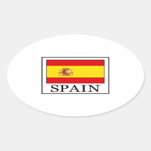 Spain Oval Sticker