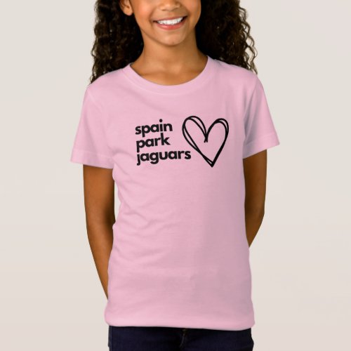 Spain Park Jaguars heart design shirt