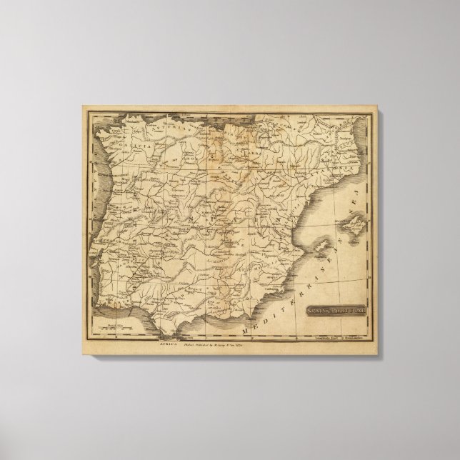 Spain, Portugal 14 Canvas Print (Front)