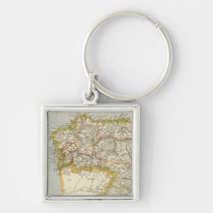 Spain, Portugal 7 Keychain