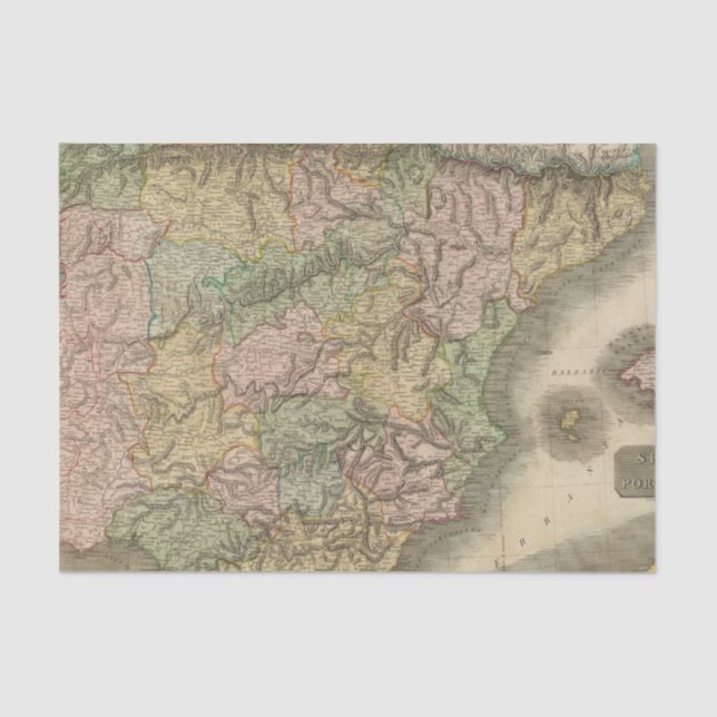 Spain, Portugal 7 Tissue Paper (Front)