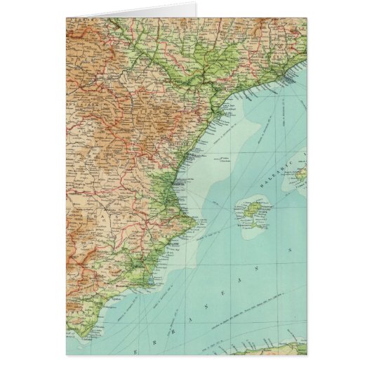 Spain & Portugal eastern section (Front)