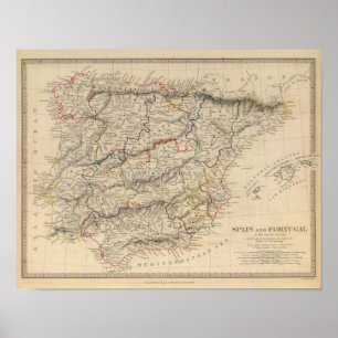 Spain & Portugal Poster