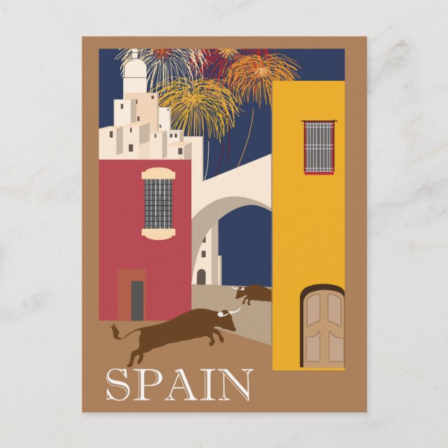 Spain Poster Postcard (Front)