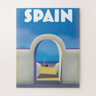 Spain Retro Vacation art Jigsaw Puzzle