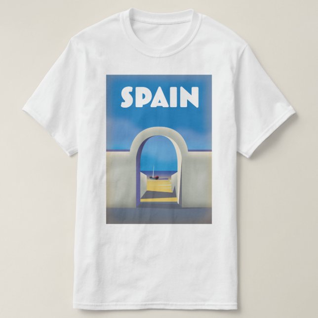 Spain Retro Vacation art T-Shirt (Design Front)
