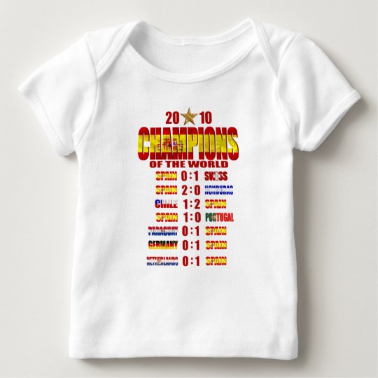 Spain Road to Victory 2010 World Champions art Baby T-Shirt