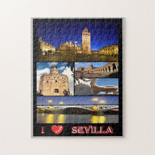 Spain _ Sevilla _ I Love _ Jigsaw Puzzle