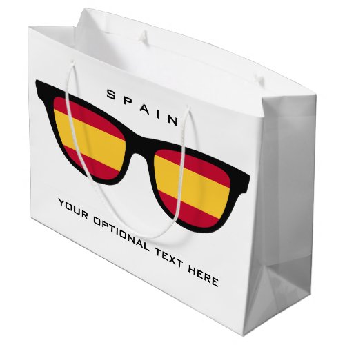 Spain Shades custom text  color gift bag