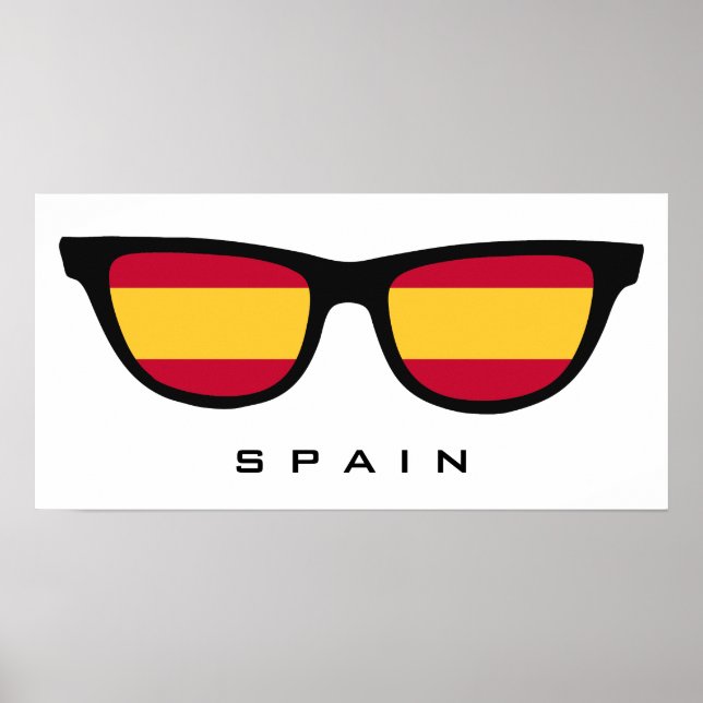 Spain Shades custom text & color poster (Front)