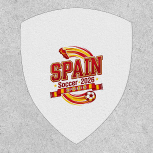 Spain Soccer 2026 Soccer Bold Country Typography F Patch