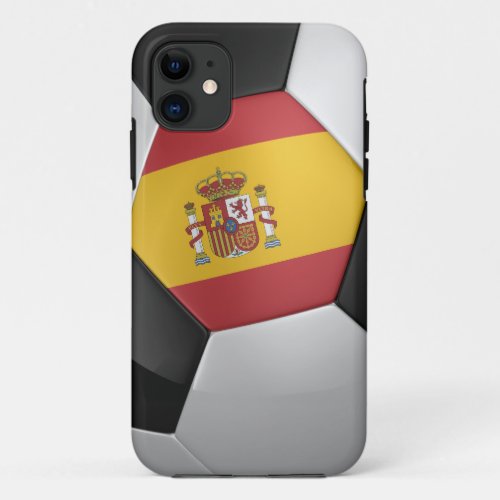 Spain Soccer Ball iPhone 11 Case