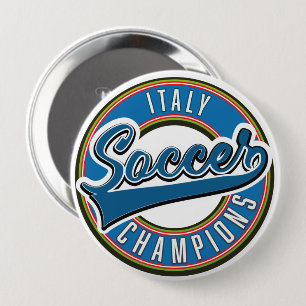 Spain soccer champions logo. button