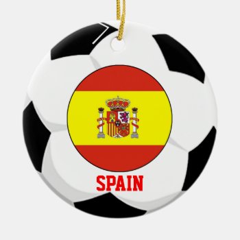 Spain Soccer Fan Ornament 2010 World Cup Champ by pixibition at Zazzle