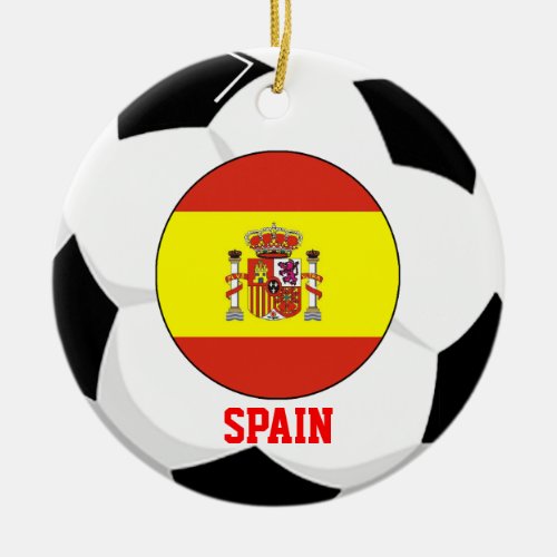 Spain Soccer Fan Ornament 2010 World Cup Champ