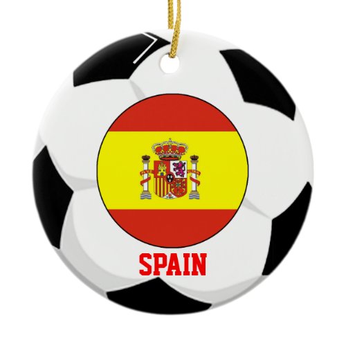 Spain Soccer Fan Ornament 2010 World Cup Champ