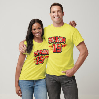 Spain Soccer Fan Yellow T-Shirt - Vibrant Spain