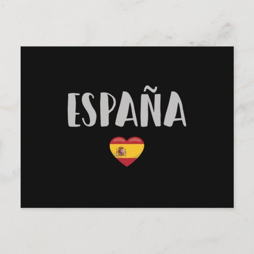 Spain Soccer Football Fan Shirt Flag Postcard
