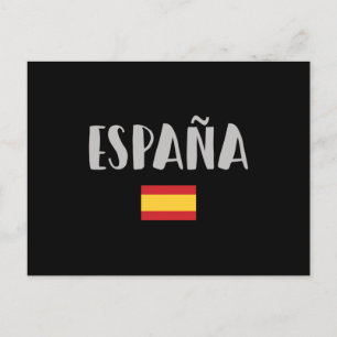 Spain Soccer Football Fan Shirt Flag Postcard