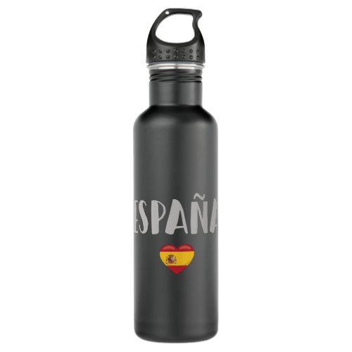 Spain Soccer Football Fan Shirt Flag Stainless Steel Water Bottle
