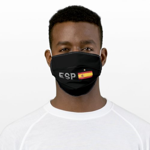Spain Soccer Football Fan Shirt Spanish Flag Adult Cloth Face Mask
