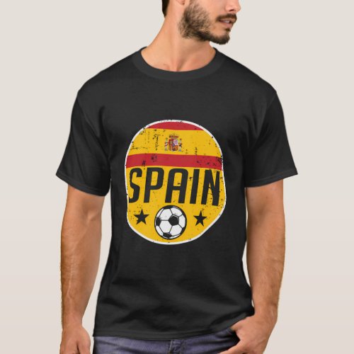 Spain Soccer Football Team Supporter Flag Jersey E T_Shirt