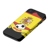 Spain Soccer iPhone 4/4S Case-Mate Barely There Case-Mate iPhone Case (Bottom)
