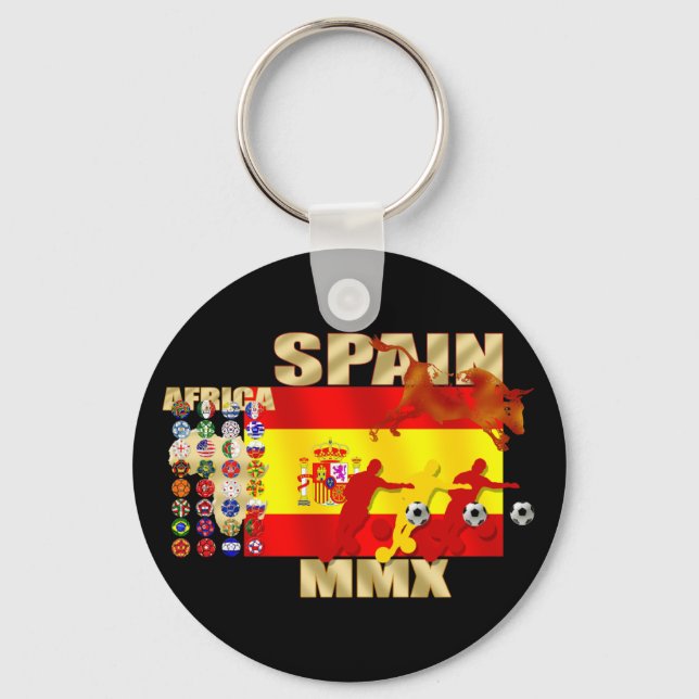 Spain Soccer Keychain (Front)