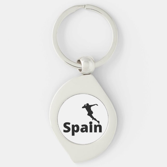 Spain Soccer  Keychain (Front)