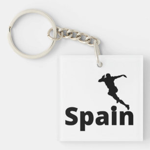 Spain Soccer Keychain