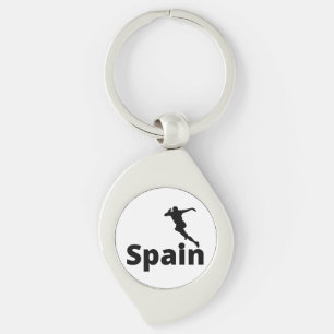 Spain Soccer National Pride Game Day Fan Style Keychain