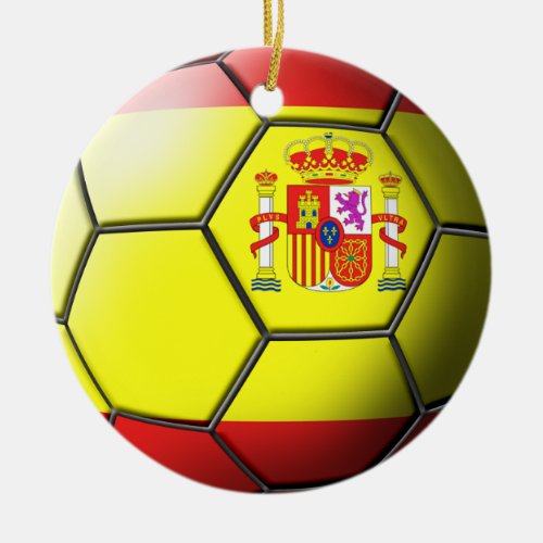 Spain Soccer Ornament