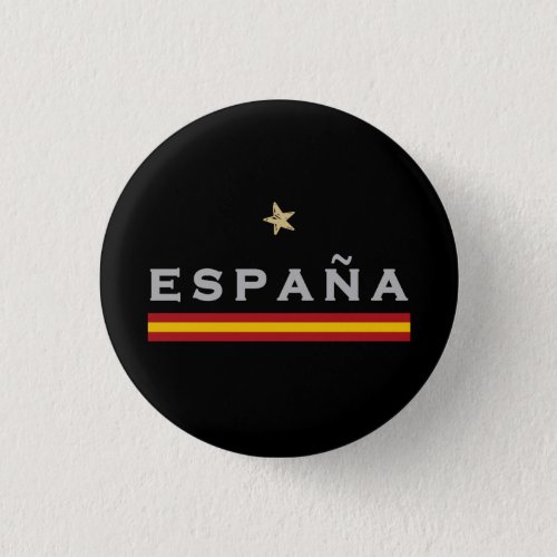  Spain Soccer Shirt Football Fan Spanish Flag Button