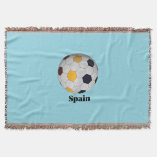 Spain soccer throw blanket