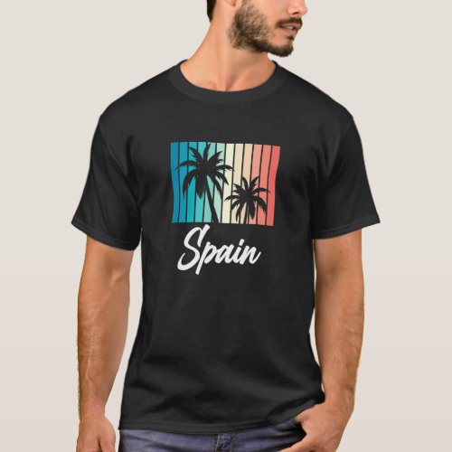 Spain Souvenir Holiday Vintage Vacation Retro Spai T_Shirt