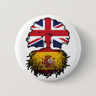 Spain Spanish British UK United Kingdom Britain Button