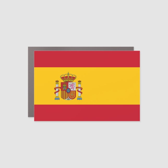 Spain (Spanish) Flag Car Magnet (Front)
