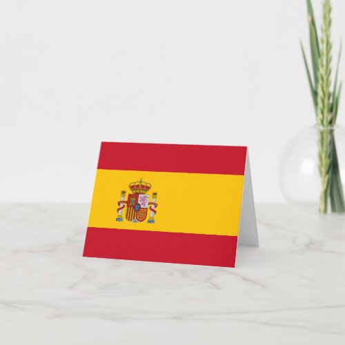 Spain Spanish Flag Card
