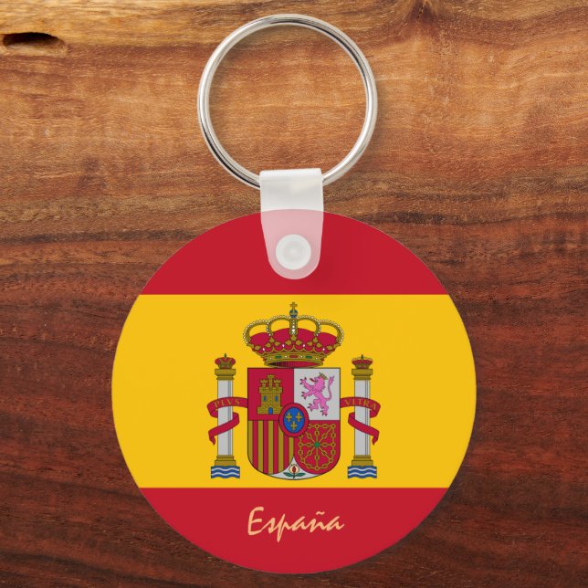 Spain & Spanish Flag fashion, travel / sports fans Keychain (Front)