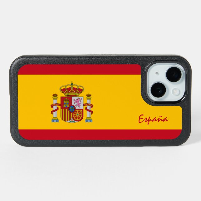 Spain & Spanish Flag fashion, travel /sports iPhone 15 Case (Back Horizontal)