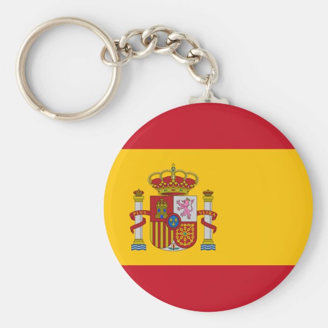 Spain (Spanish) Flag Keychain (Front)