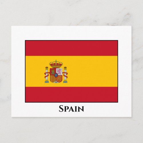 Spain Spanish Flag Postcard